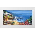 thumbnail image 1 of di Viccaro, Roberto 24x14 White Modern Wood Framed Museum Art Print Titled - Barche a riva, 1 of 4