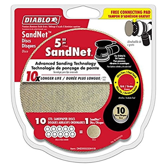Diablo SandNet 400 Grit 5 Sanding Disc - DND050400H10I