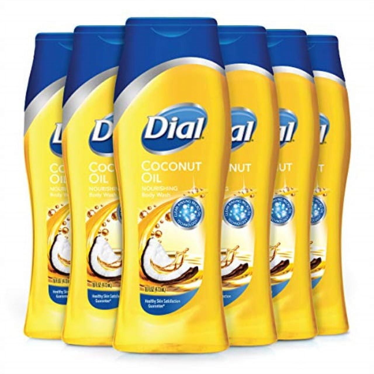 dial body wash, coconut oil, 16 ounces (pack of 6)