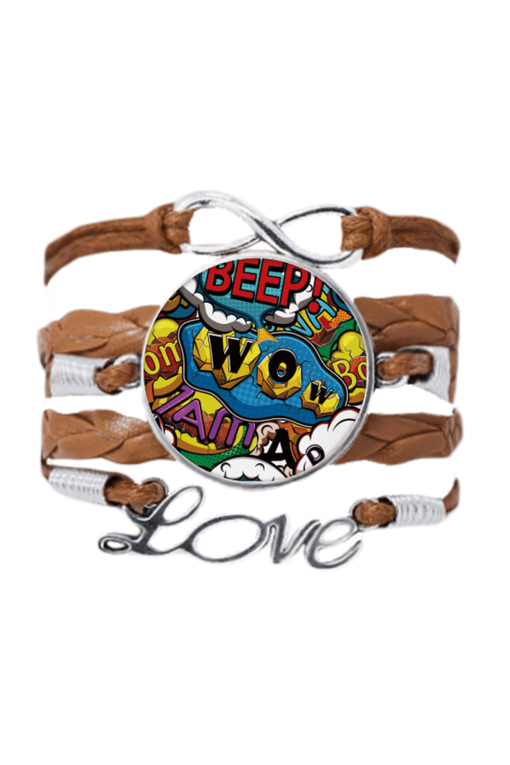 dialog bubble joint art deco fashion bracelet chain ornament wristband