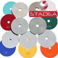 thumbnail image 1 of diamond granite countertop polishing pads - 4" Concrete Marble Stone Glass 9 Pcs Polish Set By STADEA, 1 of 1