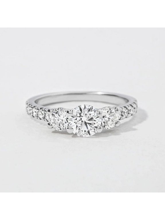 diamond ring, 925 Sterling silver ring, engagement gift for her