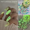 thumbnail image 1 of dianhelloya 1 Box Luminous Nail Sequins Women Fluorescent Nail Glitter Flake Nails Art Decoration Manicure Accessories 2, 1 of 8