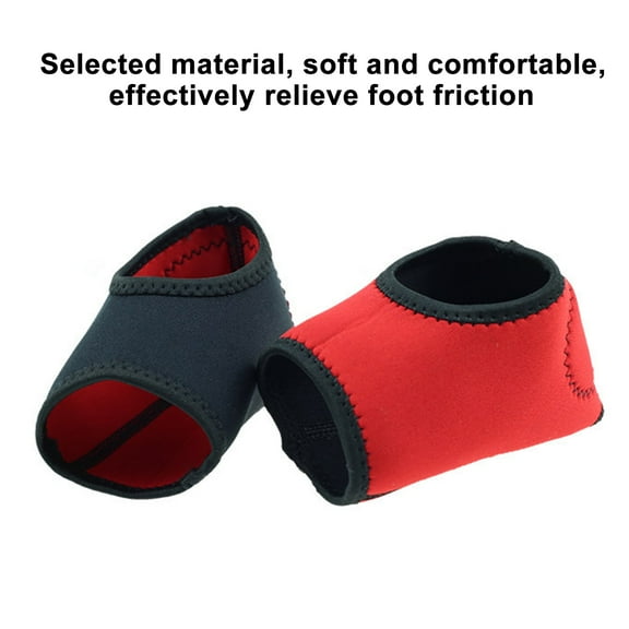 dianhelloya 1 Pair Heel Cover Shock Absorbing Breathable Comfortable Foot Pain Arch Support Plantar Fasciitis Insole Pad for Walk Black