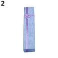 thumbnail image 1 of dianhelloya 1 Pc Elegant Bowknot Long Necklace Bracelet Display Storage Case Jewelry Gift Box Red, 1 of 8