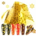 thumbnail image 1 of dianhelloya 10Pcs Christmas Snowflake Transfer Foil Nail Art Decal Stickers Manicure Decor, 1 of 7