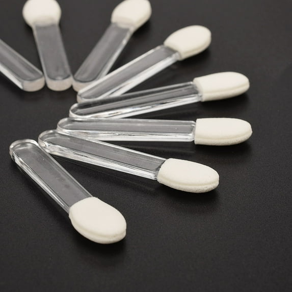 dianhelloya 10Pcs Disposable Transparent Sponge Eye Shadow Brushes Beauty Makeup Applicator A
