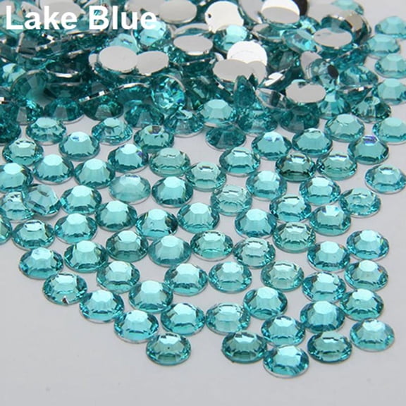 dianhelloya 2000Pcs Flat Back Resin Rhinestones DIY Phone Case Nail Decals 2/3/4/5mm