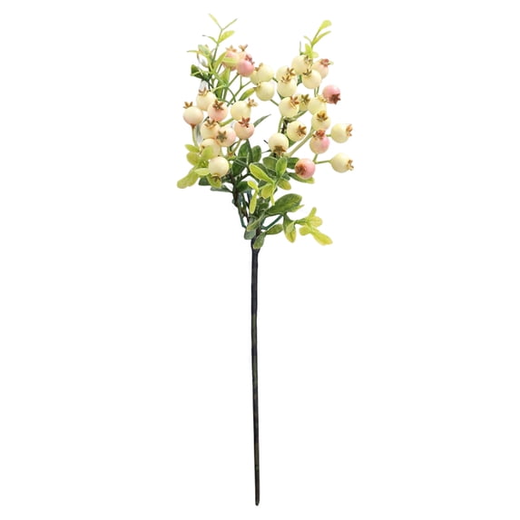 dianhelloya Artificial Berry Realistic Decorative UV-resistant Flower Arrangement Simulation Blueberry Home Decor
