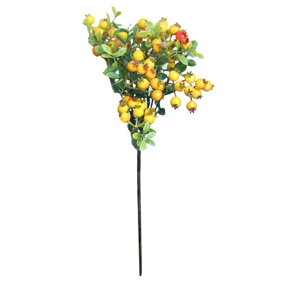 dianhelloya Artificial Berry Realistic Decorative UV-resistant Flower Arrangement Simulation Blueberry Home Decor
