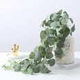 thumbnail image 1 of dianhelloya Artificial Eucalyptus Garland Handmade Vines Realistic Looking Vivid Color Maintenance-free Eucalyptus Leaves Fake Plants D 1pc, 1 of 7