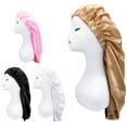 thumbnail image 1 of dianhelloya Elastic Stain Bonnet Breathable Multifunctional Wide Edge Long Hair Sleeping Hats Wrap Bonnet for Female Pink, 1 of 8
