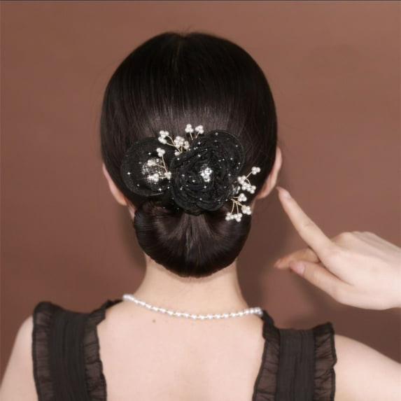 dianhelloya Hair Bun Maker Floral Lazy Hair Curler Deft Bun Twister Long Hair Easy Fast Snap Roll Tool Women Girl Hair Styling Accessories C