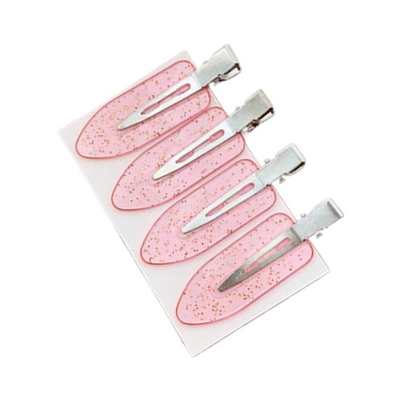dianhelloya Hair Clips For Women 4Pcs Hair Clips Bright Color Seamless Ultra-light Non-slip Easy-wearing Decorative Acrylic Women Hair Barrette Bangs Clips Ornament Gift for Female