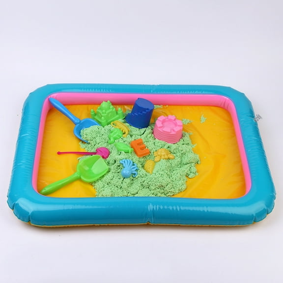 dianhelloya Inflatable Sandbox Tray, PVC, 60cm x 45cm, Random Color