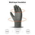 thumbnail image 1 of dianhelloya Men Gloves Knitted Touchscreen Thickened Stretchy Full Finger Keep Warm Alpaca Wool Autumn Winter Adults Motorcycle Riding Gloves for Outdoor 1 Pair Cyan, 1 of 8