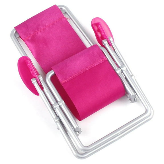 dianhelloya Miniature Folding Beach Chair Deck Doll House Furniture Garden Accessory A