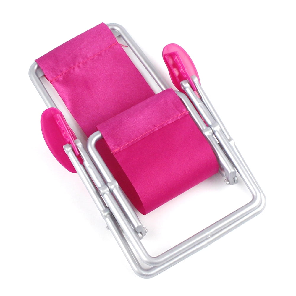 dianhelloya Miniature Folding Plastic Beach Chair Deck Doll House