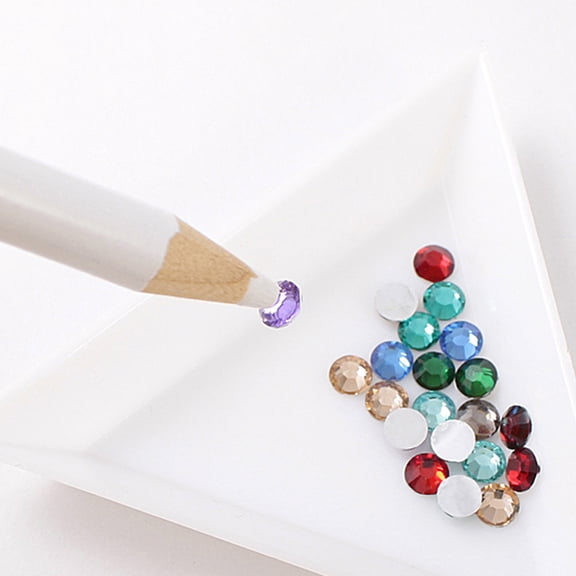 dianhelloya Nail Art Supplies 10Pcs DIY Nail Art Rhinestones Jewelry Picking Dotting Tool Wax Pencil Pen Picker