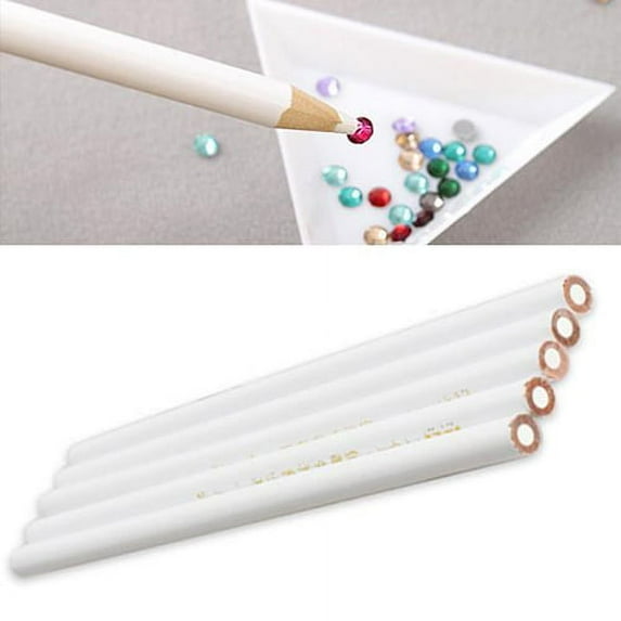 dianhelloya Nail Art Supplies 5 Pcs Nail Art Rhinestones Gems Bead Picking Pick Up Pen Painter Pencils Tool