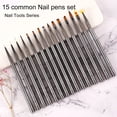 thumbnail image 1 of dianhelloya Nail Art Supplies Nail Painting Pen Non-shedding Soft Bristles High Tenacity DIY with Pen Cover Gradual Shading Nail Pulling Line Pen Nail Salon Supply, 1 of 8