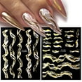 thumbnail image 1 of dianhelloya Nail Art Tools 1 Sheet Ultra-Thin Removable Self Adhesive Nail Sticker Marble Ink Blooming Abstract Manicure Sticker Nail Supplies, 1 of 8