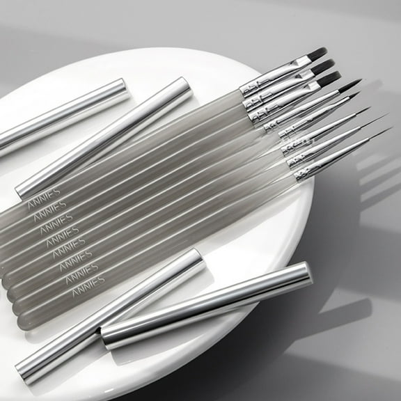 dianhelloya Nail Art Tools Nail Art Brush High Polymerization Flexible Nib Anti-break Non-shedding Good Toughness Soft Bristles Nail Art Pen for Nail Salon