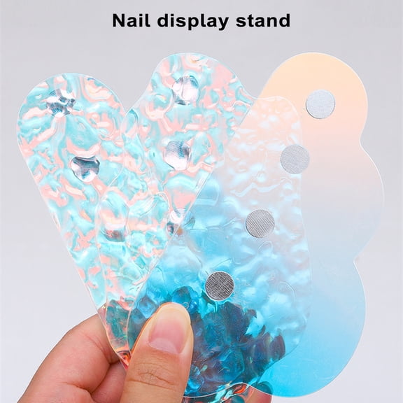 dianhelloya Nail Stand Sturdy Long Lifespan Nail Aurora Fantasy Practice Holder for Manicure Art Practice And Display E