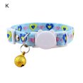 thumbnail image 1 of dianhelloya Pet Necklace Colorful Grids Pattern Anti-suffocation Fine Workmanship Breakaway Pet Cats Collars with Bell for Valentines Day, 1 of 8