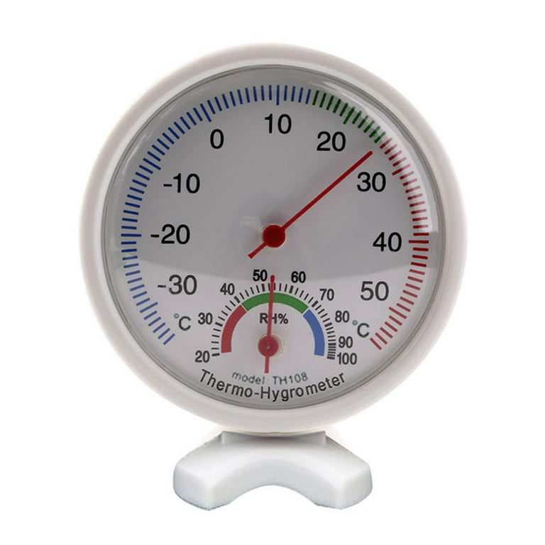 Round mini Analog Thermometer Hygrometer Humidity Meter Indoor Temperature  Gauge