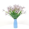 thumbnail image 1 of dianhelloya Simulation Plant UV Resistant No Fading Low Maintenance 5 Forked Spring Grass Artificial Flowers Garden Home Decorations Blue 1pc, 1 of 8