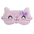 thumbnail image 1 of dianhelloya Sleep Mask for Kids Girls Sleep Cover Effective Portable Lightweight Bowknot Tie Cat Plush Eyes Blindfold for Children, 1 of 5