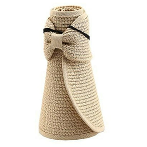 dianhelloya Sun Hat Foldable Wide Brim Breathable Elegant Girls Summer Bucket Sun Hat for Outdoors