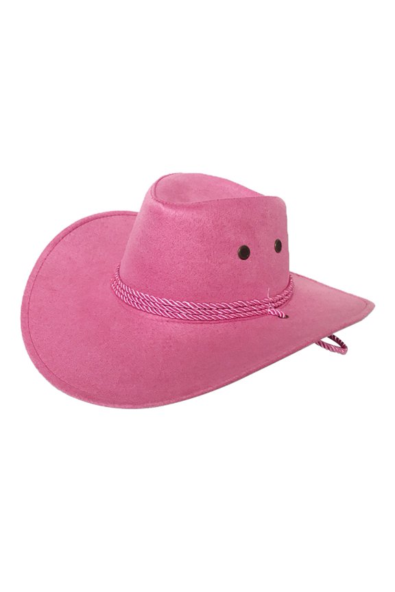 Trilby Cap Cowboy Style Adjustable Wide Brim Jazz Cap Costume Accessory for Horse Riding