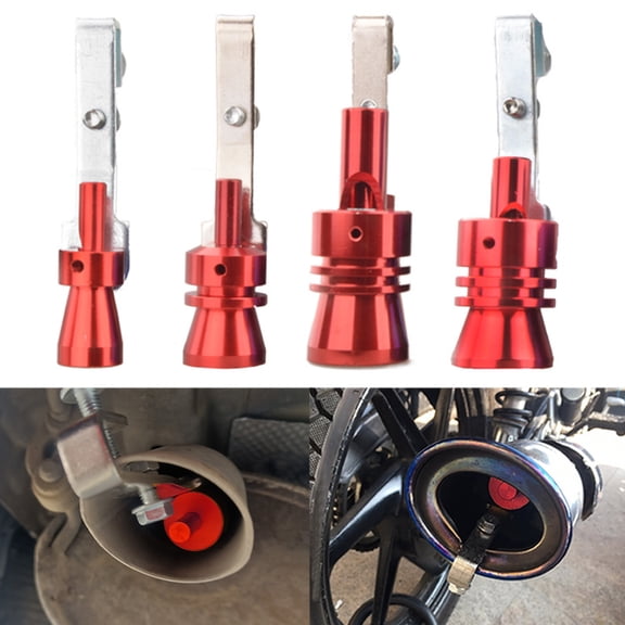 dianhelloya Universal Turbo Sound Whistle Modified Exhaust Pipe Sender Aluminum Alloy Tail Whistle Imitator Motorcycle Tailpipe Noise Sound Enhancer