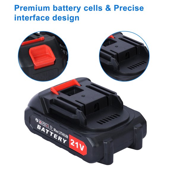 dianhelloya Weed Eater Replacement Battery, 12/21V 1500/3000mAh Battery for Weed Mover, High Performance Rechargeable Weed Eater Battery