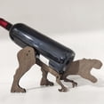 thumbnail image 1 of dianhelloya Wine Bottle Holder Creative Ornamental Art Wine Rack Drinking Bottle Holder for Home Wood Color, 1 of 7