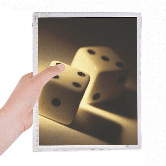 dice gambling points photo notebook loose diary refillable journal statiry