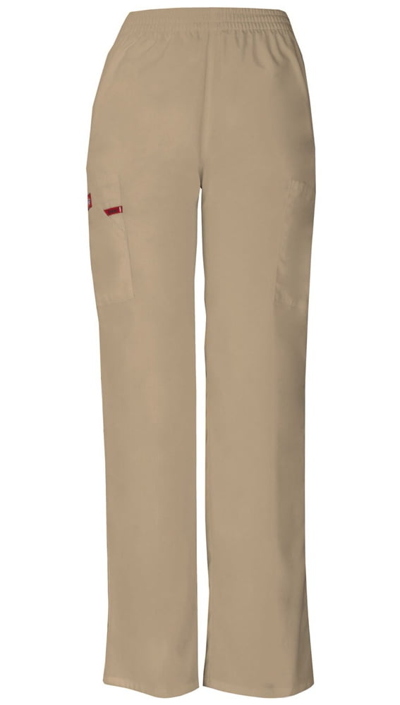 dickies women's eds signature scrubs missy fit pull-on cargo pant, khaki, x-small dickies women's eds signature scrubs missy fit pull-on cargo pant, khaki, x-small