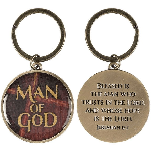 dicksons man of god jeremiah 17:7 trust hope in the lord epoxy christian key ring keychain