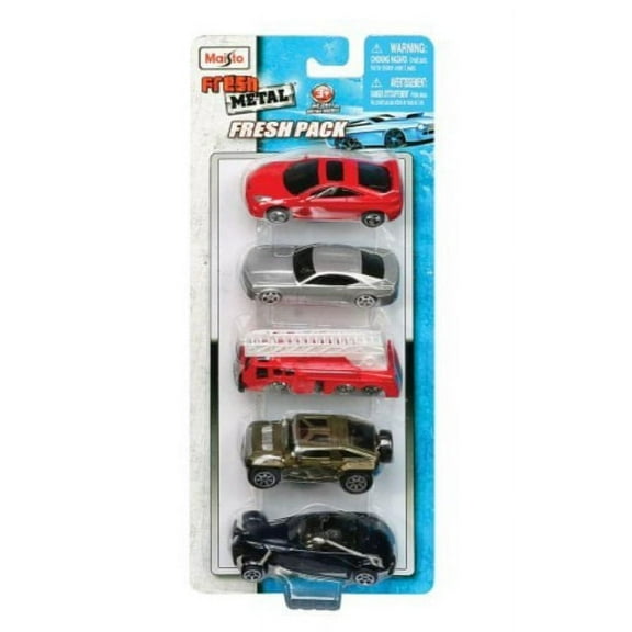diecast cars in a fresh metal 5 pack in a 1:64 scale manfactured by maisto