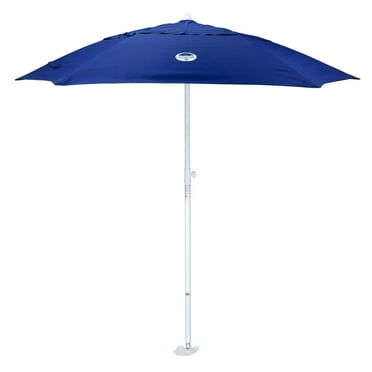 dig-git Beach Umbrella wind resistant, Navy blue vented with shovel sand anchor