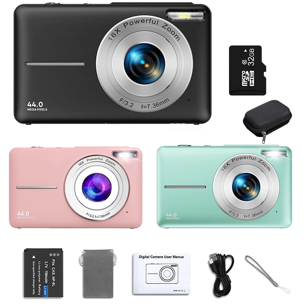 digital Camera HD 1080P 2.4 inches Rechargeable Cameras with 16x Zoom