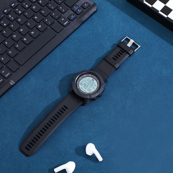 LITINKIMI Black Soccer Referee Stopwatch Night Light Watch for Sports Timing and Training