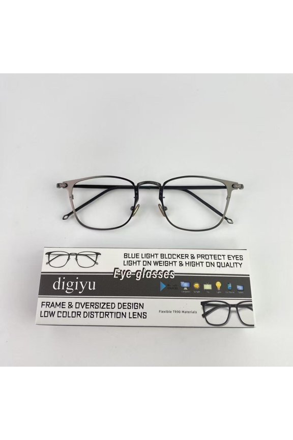 Eye glasses,Oversized Square Blue Light Blocking Glasses for Women Men, Anti-Fatigue Computer Monitor Gaming Glasses Reduce Eye Strain(Black)