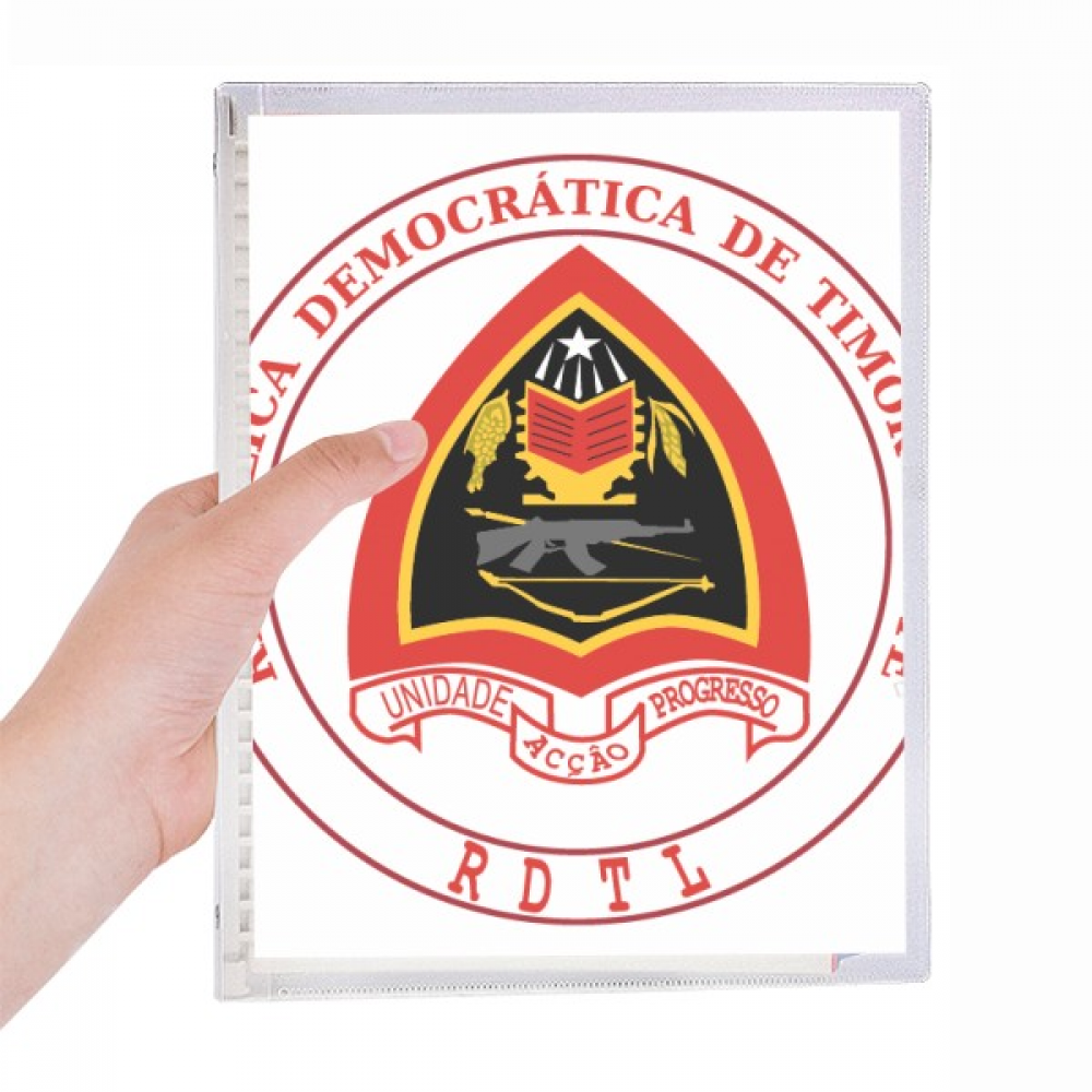 dili east timor national emblem notebook loose diary refillable journal statiry