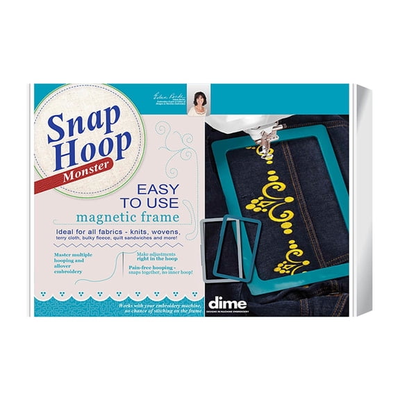 dime Monster Snap Hoop 9.5 x 14 Fits Brother & Baby Lock Home Embroidery Machines