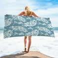 thumbnail image 1 of dinapents 75x150cm Beach Towel - Extra Large Turkish Square Print Microfiber Multi-Purpose Sandproof Sarong Mat, 1 of 8