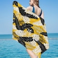thumbnail image 1 of dinapents 75x150cm Square Microfiber Beach Towel - Tropical Leaves Print Quick-Dry Lightweight Towel with Sandproof Technology for Pool & Vacation, 1 of 6
