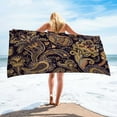 thumbnail image 1 of dinapents 75x150cm XL Microfiber Beach Towel - Lightweight Compact Sand-Resistant Square Print for Travel & Outdoor Activities, 1 of 8
